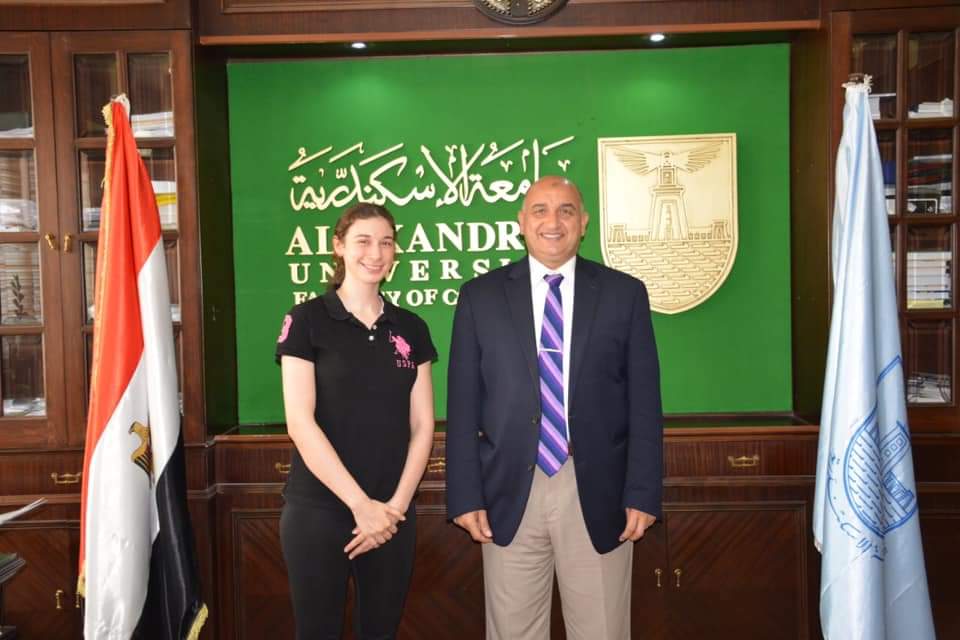 جامعة الاسكندرية تهنى ابطالها المؤهلين للمشاركة فى اوليمبياد طوكو