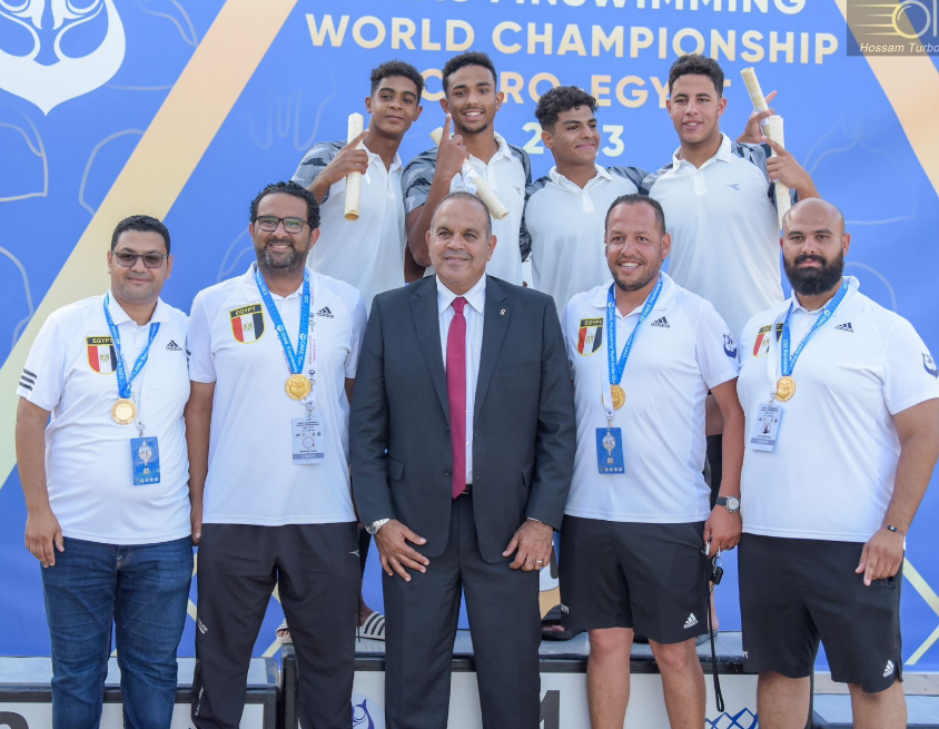 منتخب مصر بفوز بذهبية وبرونزيتين في بطولة العالم للسباحة بالزعانف للناشئين 