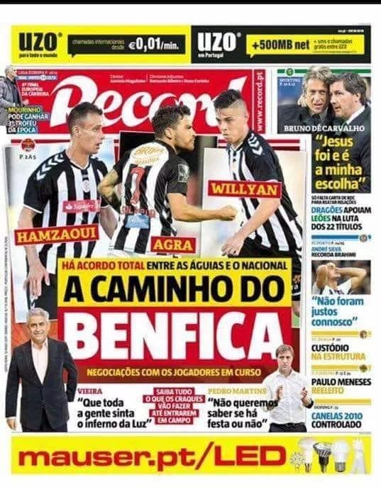 لاعب ناسيونال ماديرا ينتقد رئيس الاتحاد السكندرى 