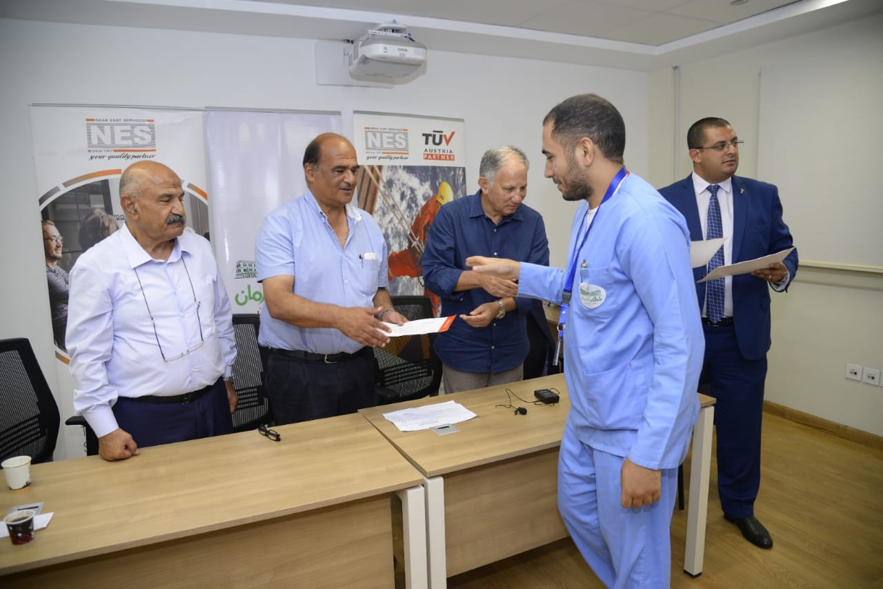 مستشفى شفاء الأورمان يحتفل بإنتهاء تدريب شهادة ISO