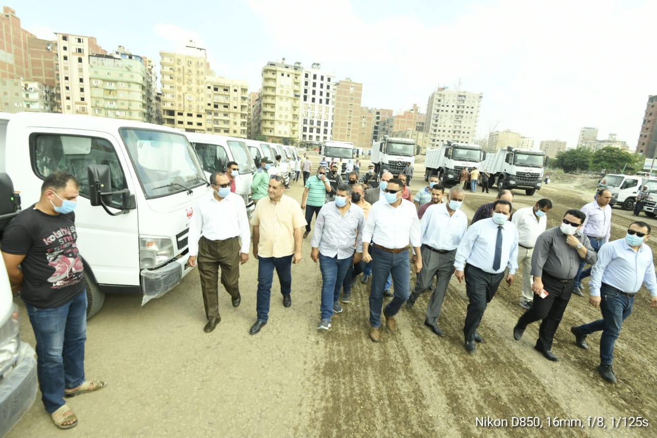 اصطفاف معدات النظافة