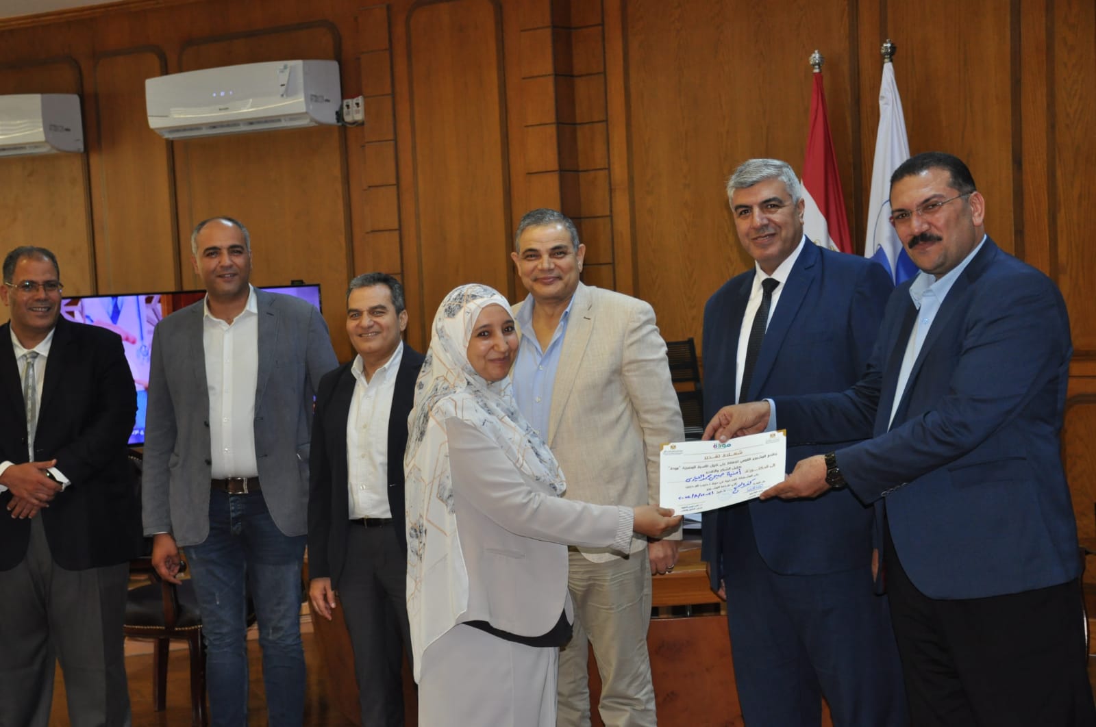 رئيس جامعة كفرالشيخ يشهد حفل ختام البرنامج التدريبي لاعداد المدربين بالبرنامج القومي 