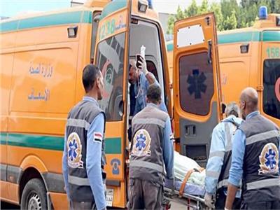 إصابة 7 أشخاص في حادث تصادم 5 سيارات بمدينة العبور