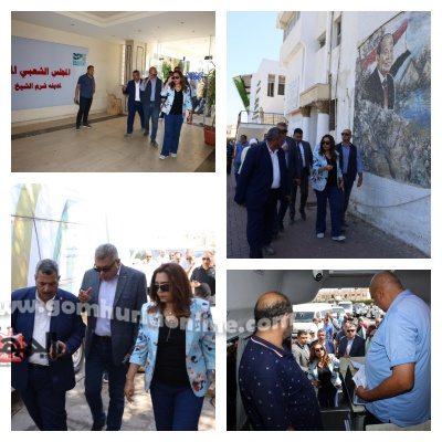 وزيرة التنمية المحلية خلال جولتها اليوم بمدينة شرم الشيخ