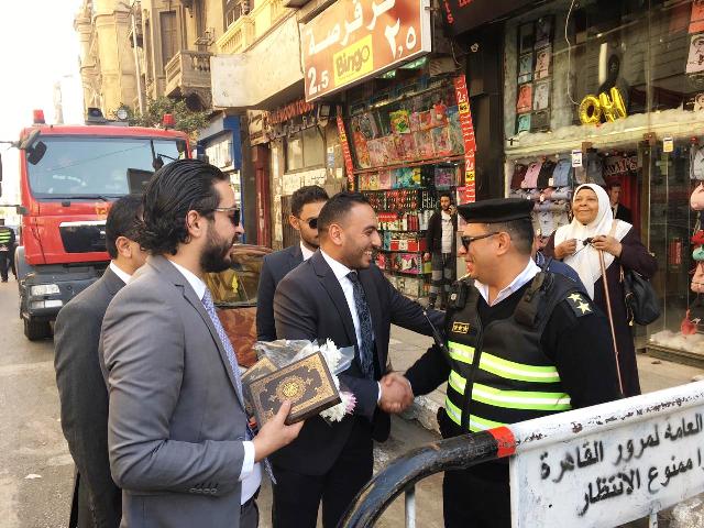 اتحاد شباب الأحزاب  يهنئ رجال الشرطة بعيدهم 