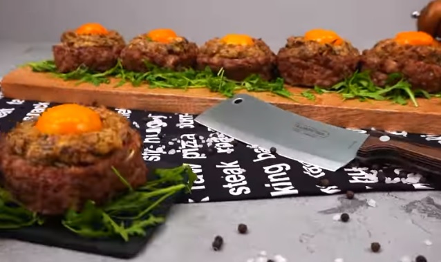 اعشاش اللحم المفروم بالماشروم طبق جديد وشهى بالفيديو 