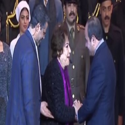 سميحة أيوب والرئيس السيسي 