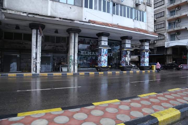 سقوط أمطار على مدينتى بورسعيد وبورفؤاد