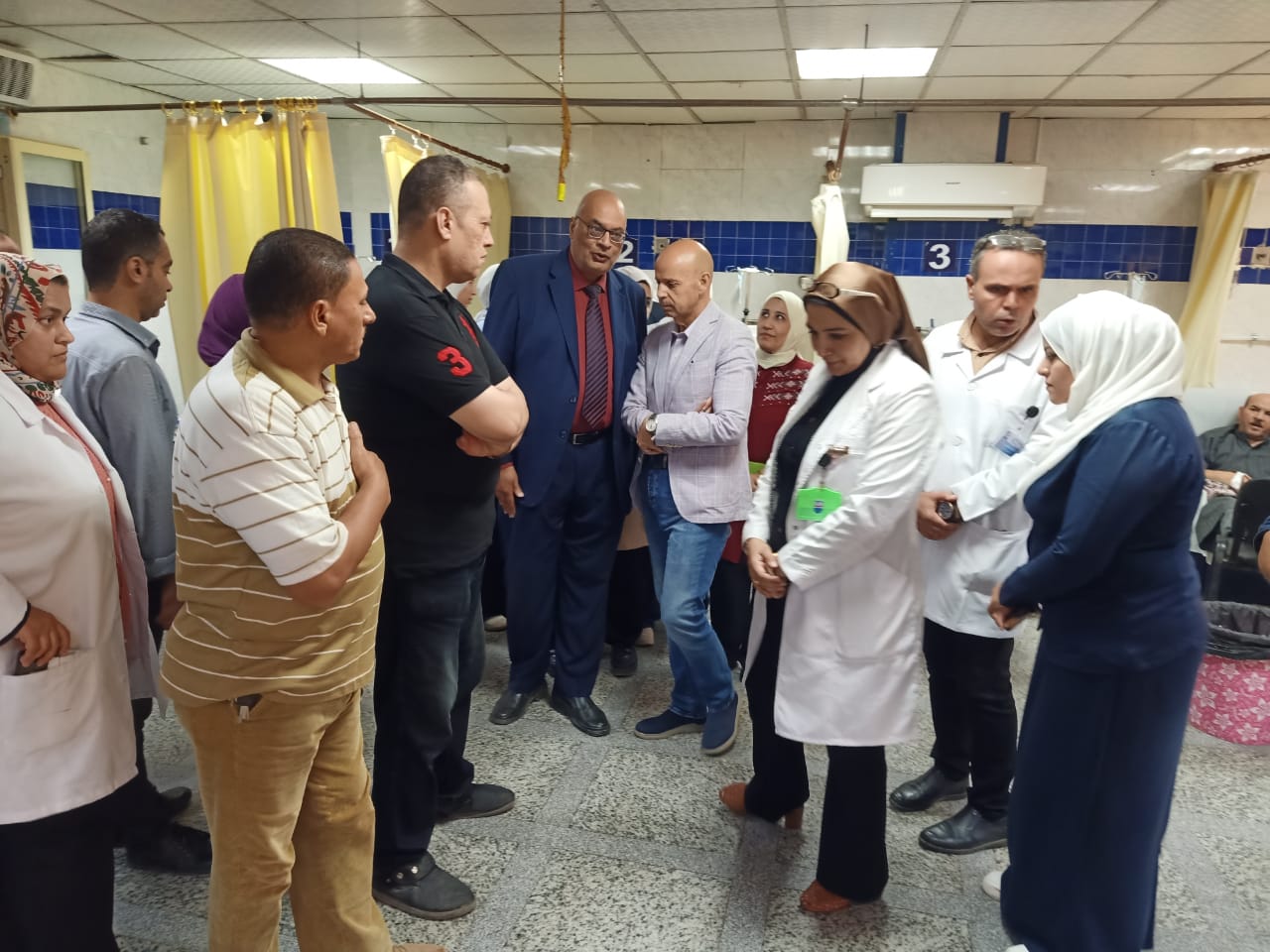 رضا والديب يتابعا خطةرفع درجةالاستعداد بمستشفى المبرة بالزقازيق  