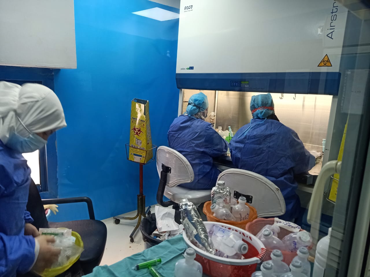 رضا والديب يتابعا خطةرفع درجةالاستعداد بمستشفى المبرة بالزقازيق  
