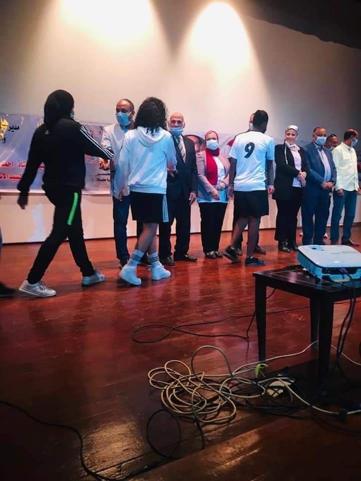 المركز الأول لجامعة حلوان في منافسات أولمبياد الفتاة الجامعية بالأقصر