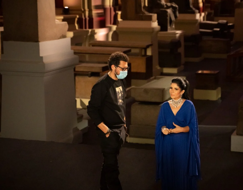 كريم عبد العزيز ومني زكي يشاركان فى حفل طريق الكباش