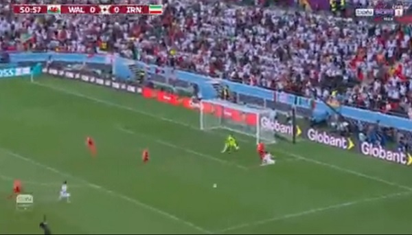 مباراة ايران وويلز