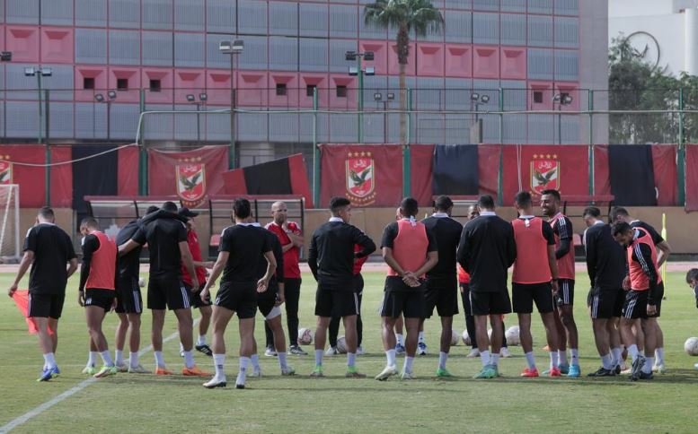 جانب من مران الاهلى