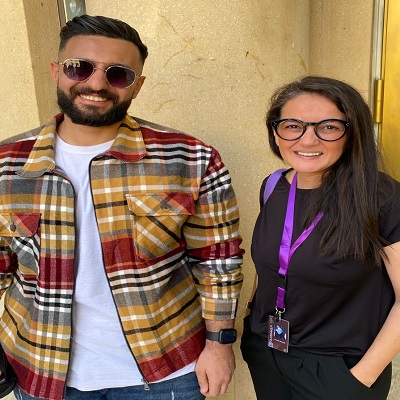 المخرجة خولا أسباب ومحرر الجمهورية أونلاين 