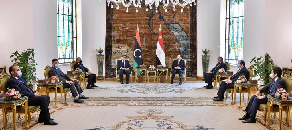 الرئيس السيسي يستقبل رئيس المجلس الرئاسي الليبي.. صور
