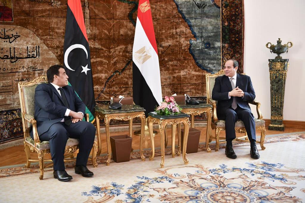 الرئيس السيسي يستقبل رئيس المجلس الرئاسي الليبي.. صور