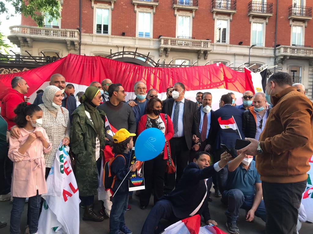 وقفة حاشدة للجالية المصرية ومطالبة البرلمان الأوروبى والحكومة الإيطالية بدعم موقف مصر والسودان بشأن سد النهضة