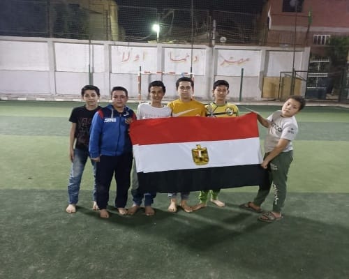 احتفالا بذكرى تحرير سيناء.. علم مصر على وجوه الاطفال  بمراكز شباب القليوبية