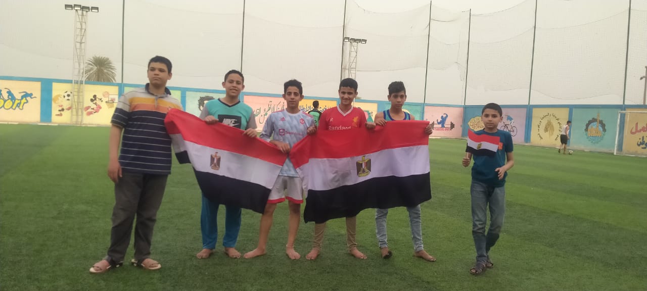 احتفالا بذكرى تحرير سيناء.. علم مصر على وجوه الاطفال  بمراكز شباب القليوبية
