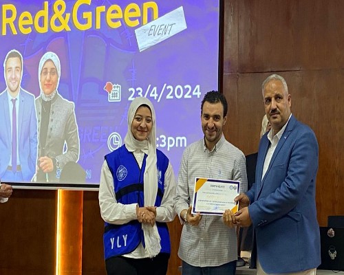 وكيل الشباب والرياضة بالقليوبية يشارك في فعاليات Red and Green