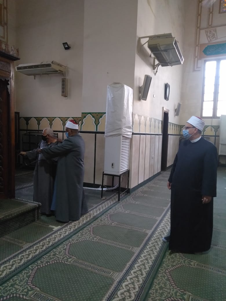 اوقاف الجيزة: ضوابط صارمة لمنع انتشار كورونا