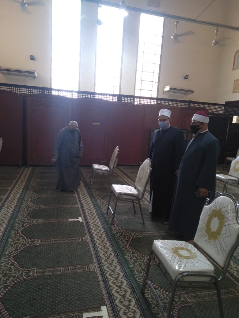 اوقاف الجيزة: ضوابط صارمة لمنع انتشار كورونا