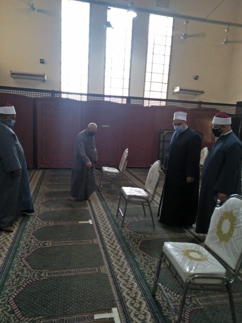 اوقاف الجيزة: ضوابط صارمة لمنع انتشار كورونا