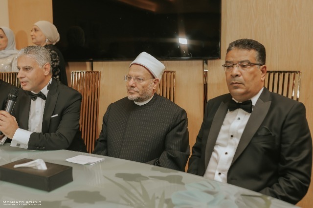 مفتي الديار المصرية يعقد قران نجل السنوسي بلبع علي كريمة حسن عيسي.. صور