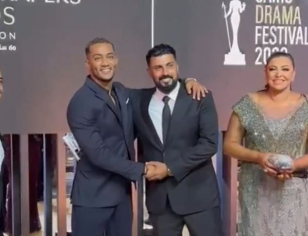 محمد سامي ومحمد رمضان وهالة صدقي 