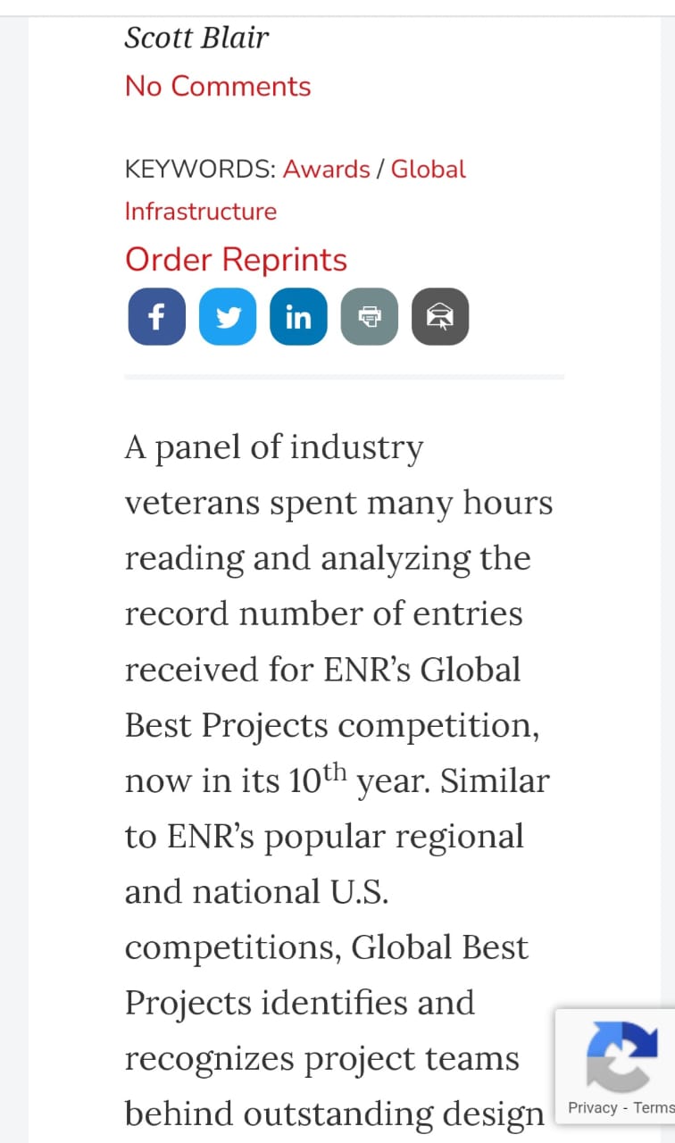 3 كيانات مصرية عملاقة تفوز بجوائز 2022 ENR لأفضل خمسة مشروعات عالمية