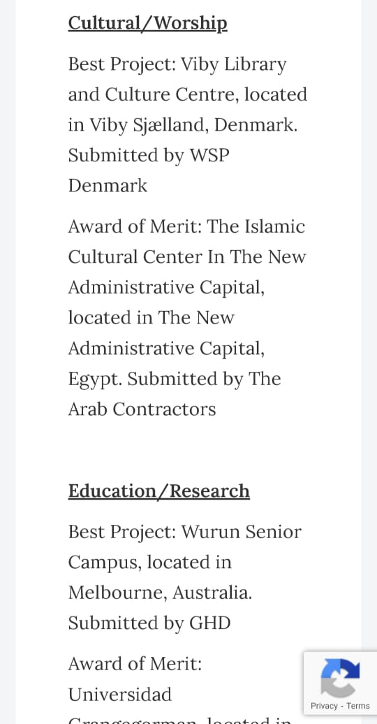 3 كيانات مصرية عملاقة تفوز بجوائز 2022 ENR لأفضل خمسة مشروعات عالمية