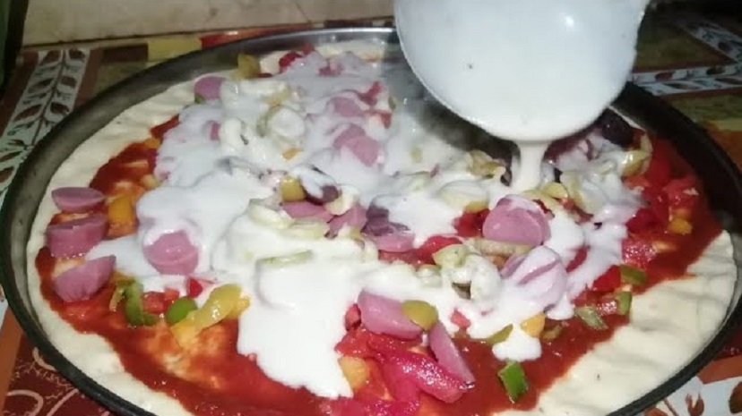 بديل الجبنة الموتزاريلا الاقتصادى لعمل البيتزا والمعجنات بالفيديو 