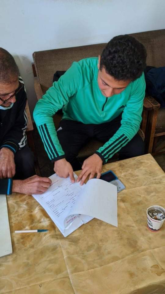  اللاعب أحمد حسام الجيوشي يوقع للمصري البورسعيدى 