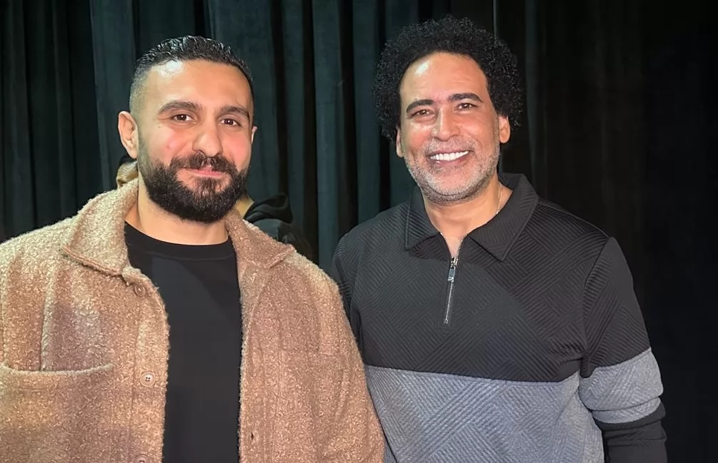 مصطفى شوقى ومحرر بوابة الجمهورية 