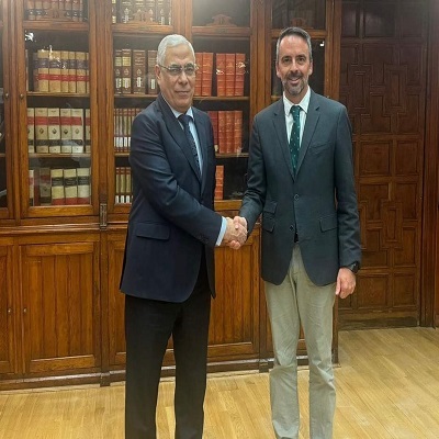 النائب العام المستشار محمد شوقي وأنتونيو جوليان رودريجز