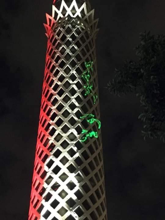 اضاءة برج القاهرة 