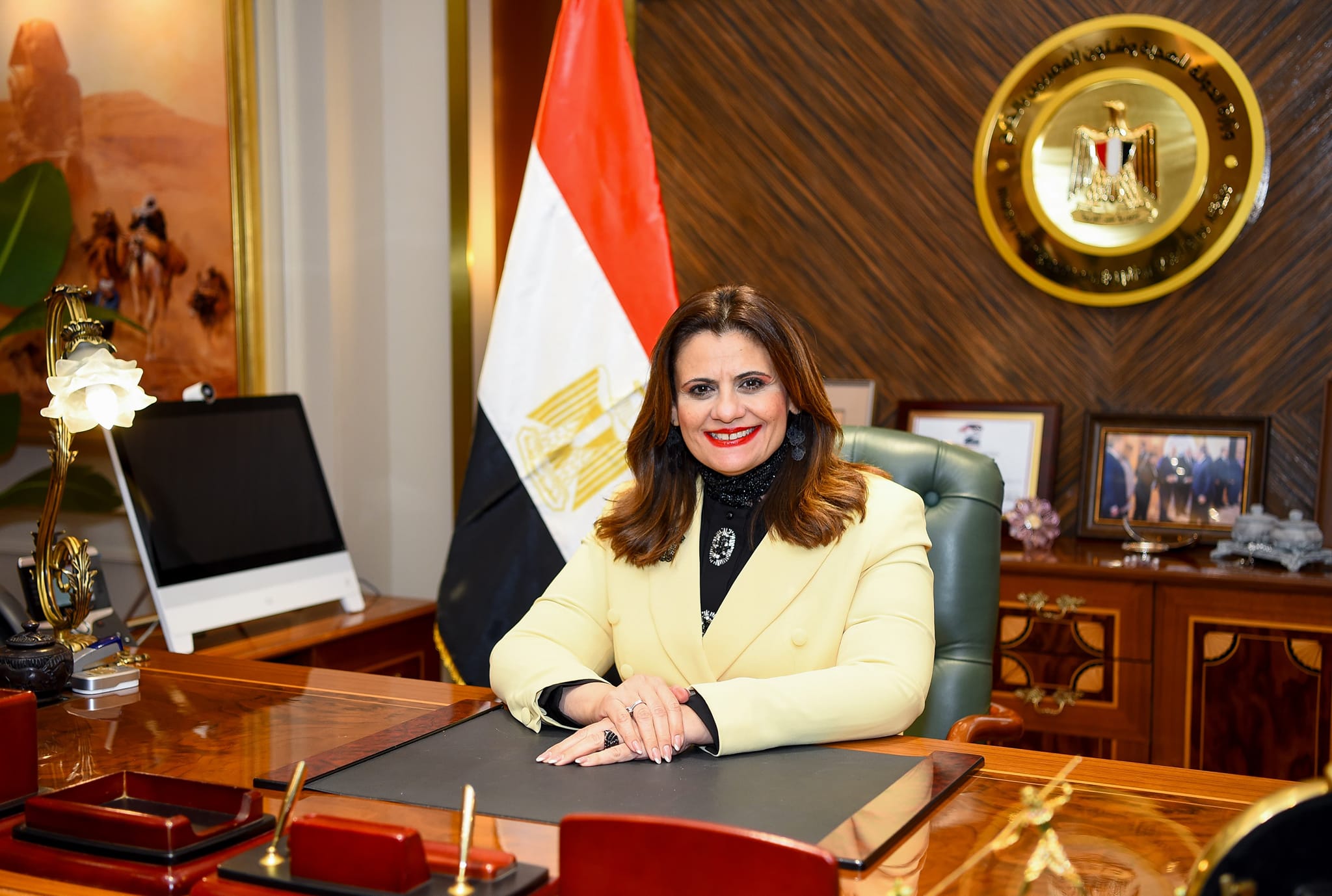 السفيرة سها جندي  وزيرة الهجرة