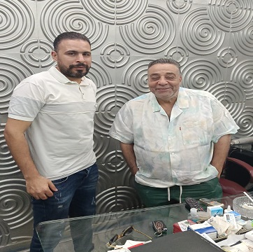 السيناريست يحيي حمزة والمنتج ممدوح شاهين 