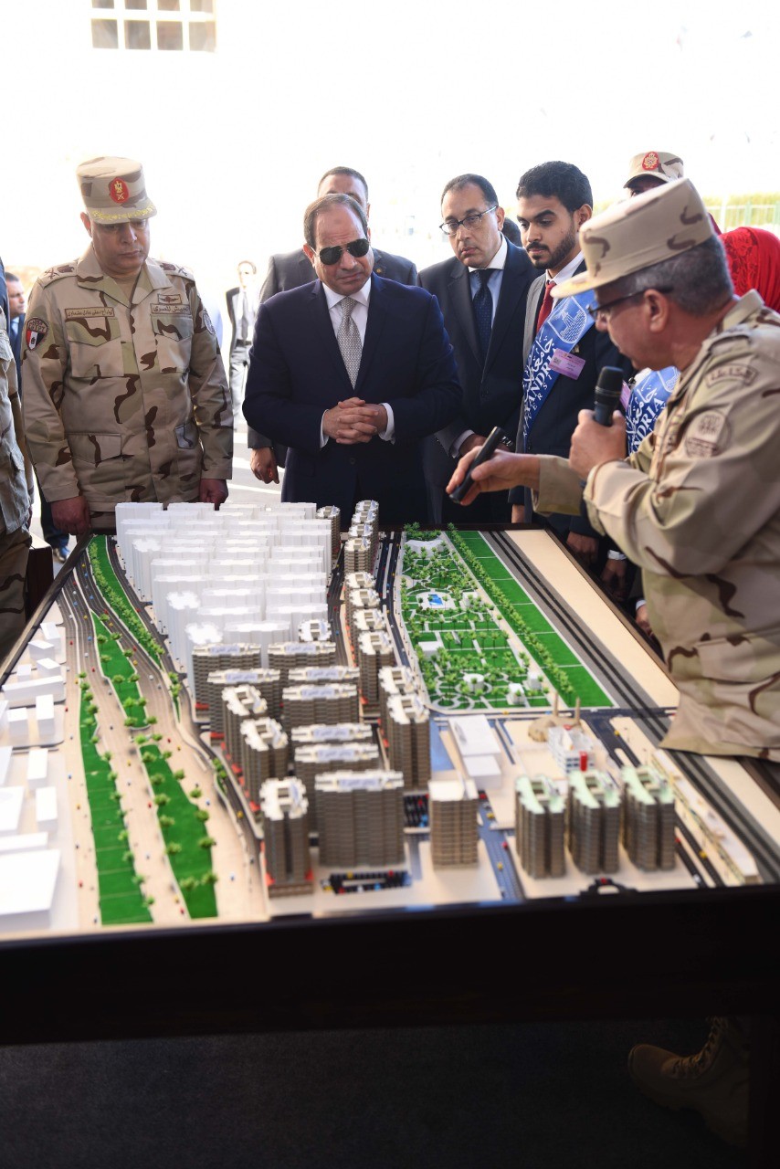 السيسى  الاسكان ساهمت بنحو 600 مليون جنيه ببشاير الخير حتى الان