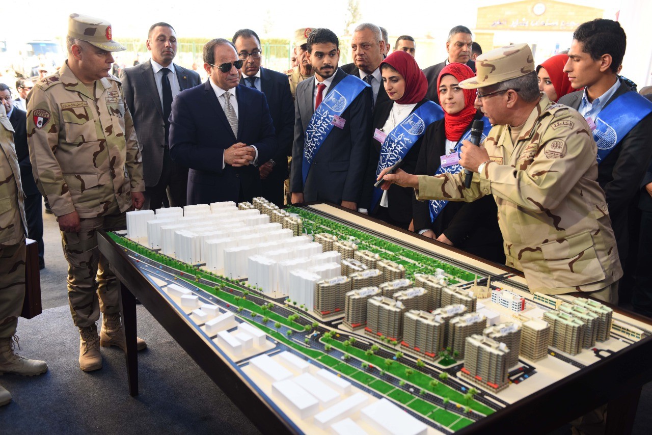 السيسى  الاسكان ساهمت بنحو 600 مليون جنيه ببشاير الخير حتى الان