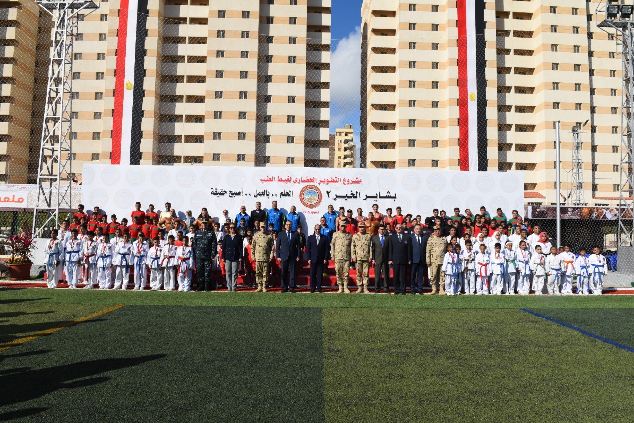 السيسى  الاسكان ساهمت بنحو 600 مليون جنيه ببشاير الخير حتى الان