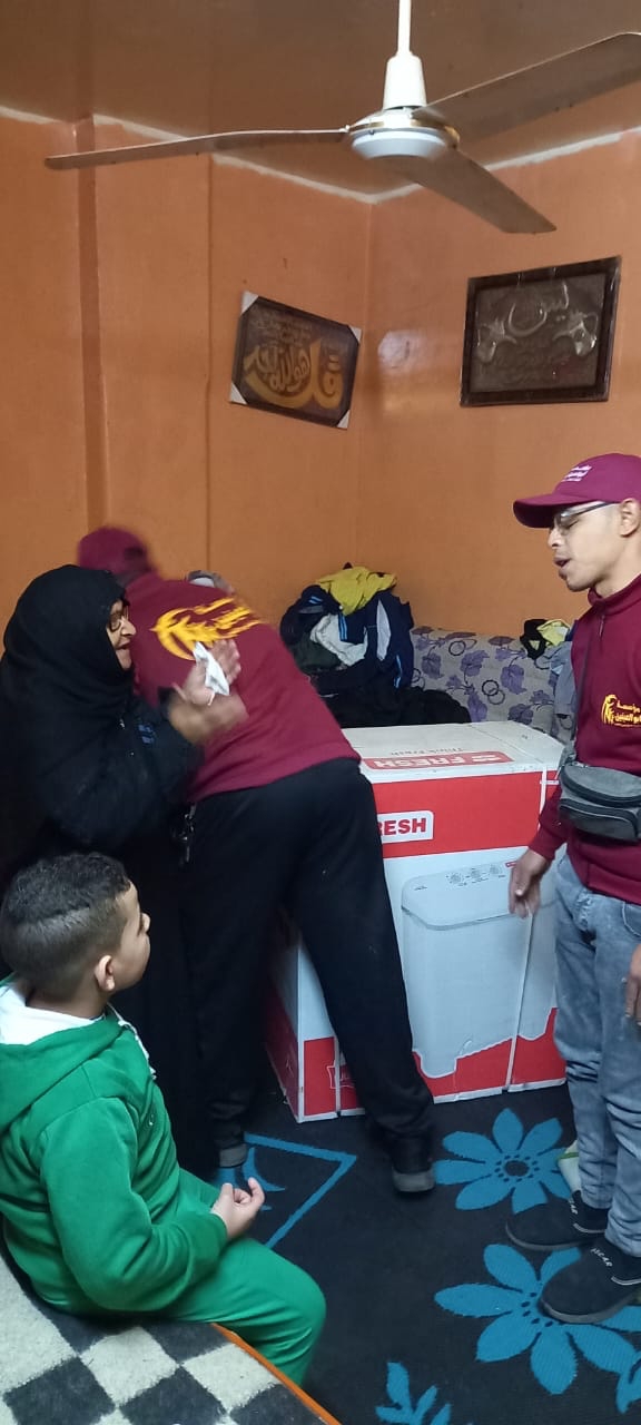  التحالف الوطني للعمل الأهلي التنموي يزور السيدة نوال حسن في منزلها