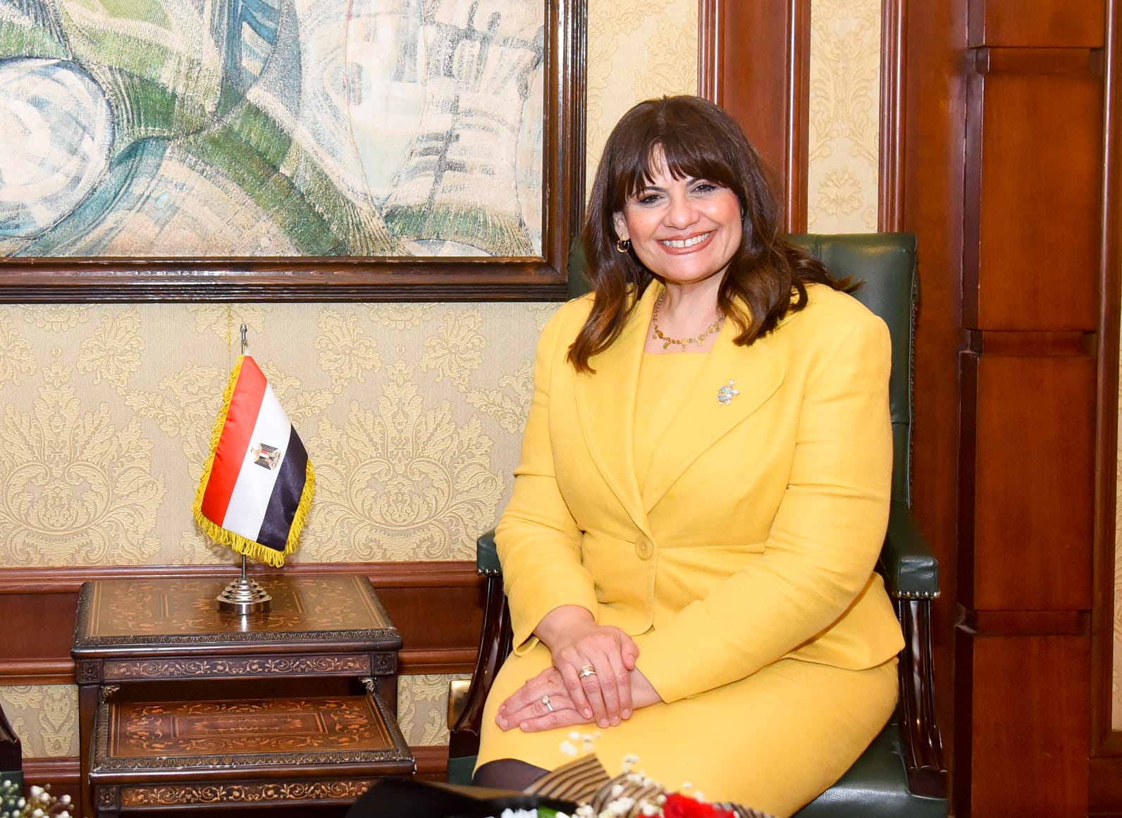 السفيرة سها جندي  وزيرة الهجرة