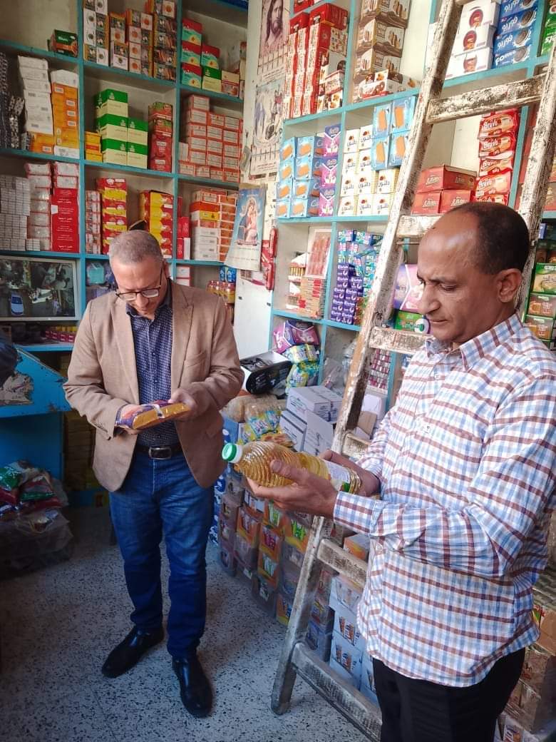  ضبط 55 مخالفة  متنوعة  بالمنيا خلال حملات على المخابز  والأسواق