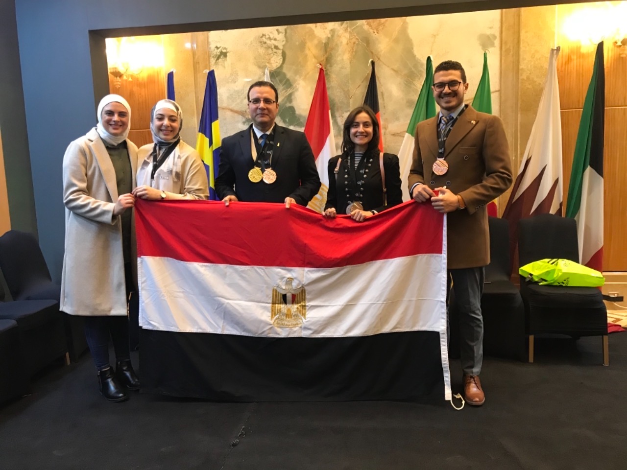 البحث العلمي: 7 ميداليات يحصدها المصريين فى أكبر معرض بالكويت للابتكار