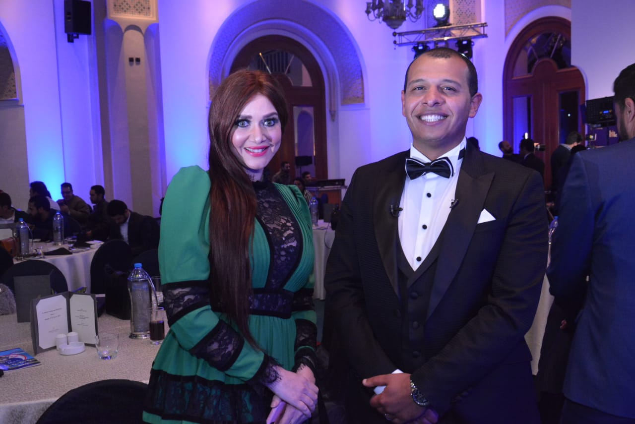 محمد رشاد ومى حلمى يتألقان فى حفل تكريم د. محمد مجدى النجار