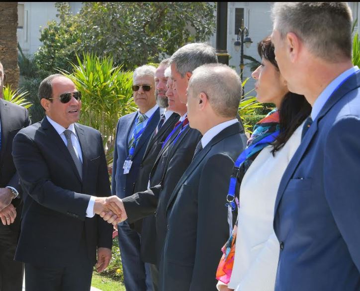 السيسى مصر حريصة على مواجهة ظاهرة الإرهاب والقضاء عليها