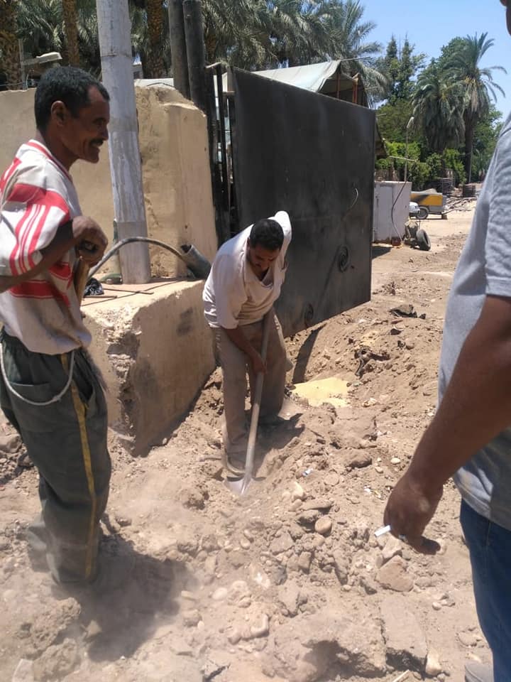 تطوير شبكة كهرباء حى شمال مدينة الأقصر