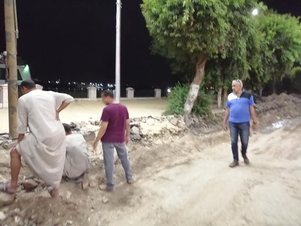 الأقصر تواصل تطوير شارع كورنيش النيل  ..صور